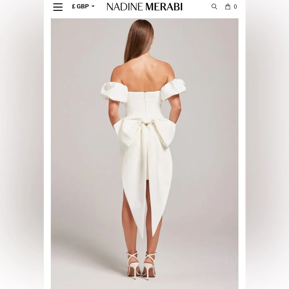 Nadine Merabi Emilee white dress - Picture 2 of 4